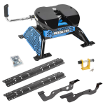 For 2017-2022 Ford F-250 Super Duty Custom Industry Standard Above Bed Rail Kit + Reese M5 20K Fifth Wheel + King Pin Lock (For 5'8 or Shorter Bed (Sidewinder Required), Except Dual Rear Wheel or Cab & Chassis, w/o Factory Puck System Models) By Reese