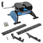 For 1999-2010 Ford F-250 Super Duty Custom Industry Standard Above Bed Rail Kit + Reese M5 27K Fifth Wheel (For 5'8 or Shorter Bed (Sidewinder Required), Except Cab & Chassis, w/o Factory Puck System Models) By Reese