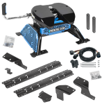 For 2007-2021 Toyota Tundra Custom Industry Standard Above Bed Rail Kit + Reese M5 27K Fifth Wheel + In-Bed Wiring (For 5'8 or Shorter Bed (Sidewinder Required), w/o Factory Puck System Models) By Reese