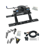 For 2013-2024 RAM 3500 Custom Industry Standard Above Bed Rail Kit + 20K Fifth Wheel + In-Bed Wiring (For 5'8 or Shorter Bed (Sidewinder Required), w/o Factory Puck System Models) By Reese