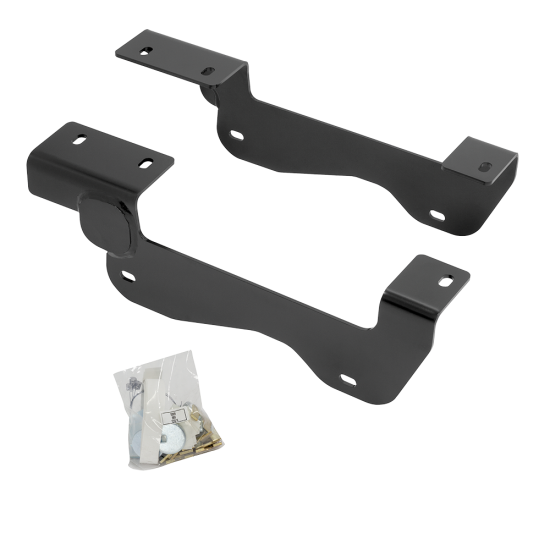 For 2015-2020 Ford F-150 Gooseneck Fifth Wheel Underbed Custom Fit Brackets For Standard Rails (For 5'8 or Shorter Bed (Sidewinder Required), Except Raptor, w/o Factory Puck System Models) By Reese