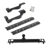 For 2015-2020 Ford F-150 Custom Industry Standard Above Bed Rail Kit + 25K Pro Series Gooseneck Hitch (For 6-1/2' and 8 foot Bed, Except Raptor, w/o Factory Puck System Models) By Reese