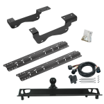 For 2015-2020 Ford F-150 Custom Industry Standard Above Bed Rail Kit + 25K Pro Series Gooseneck Hitch + In-Bed Wiring (For 5'8 or Shorter Bed (Sidewinder Required), Except Raptor, w/o Factory Puck System Models) By Reese