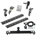 For 2010-2012 Dodge Ram 3500 Custom Industry Standard Above Bed Rail Kit + 25K Pro Series Gooseneck Hitch + In-Bed Wiring (For 5'8 or Shorter Bed (Sidewinder Required), Except w/Gas Engines w/Overload Springs, w/o Factory Puck System Models) By Reese