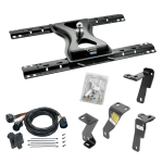 For 2010-2012 Dodge Ram 3500 Custom Industry Standard Above Bed Rail Kit + 25K Reese Gooseneck Hitch + In-Bed Wiring (For 5'8 or Shorter Bed (Sidewinder Required), Except w/Gas Engines w/Overload Springs, w/o Factory Puck System Models) By Reese