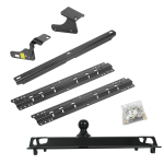 For 2011-2018 RAM 1500 Custom Industry Standard Above Bed Rail Kit + 25K Pro Series Gooseneck Hitch (For 5'8 or Shorter Bed (Sidewinder Required), w/o Factory Puck System Models) By Reese