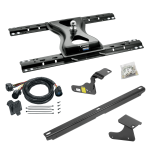 For 2019-2024 RAM 1500 Classic Custom Industry Standard Above Bed Rail Kit + 25K Reese Gooseneck Hitch + In-Bed Wiring (For 5'8 or Shorter Bed (Sidewinder Required), w/o Factory Puck System Models) By Reese