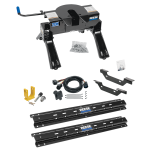 For 2011-2019 Chevrolet Silverado 3500 HD Custom Outboard Above Bed Rail Kit + 20K Fifth Wheel + In-Bed Wiring + King Pin Lock (For 5'8 or Shorter Bed (Sidewinder Required), Except w/OEM HD Towing Prep Package, w/o Factory Puck System Models) By Reese