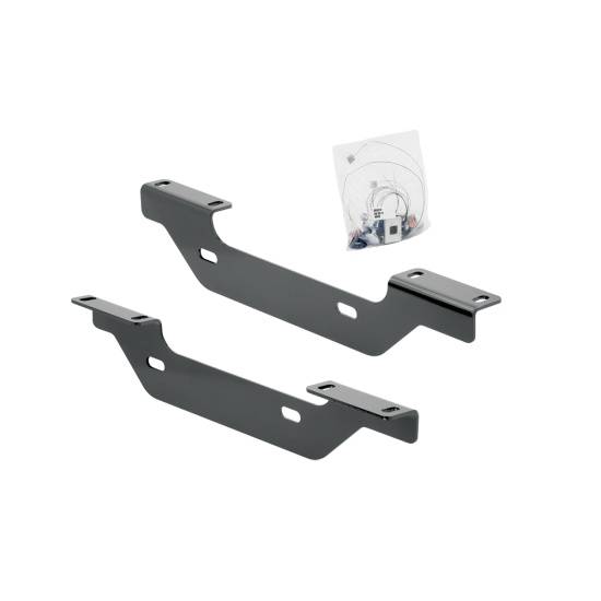 For 2011-2019 Chevrolet Silverado 2500 HD Gooseneck Fifth Wheel Underbed Custom Fit Brackets For Outboard Rails (For 5'8 or Shorter Bed (Sidewinder Required), Except w/OEM HD Towing Prep Package, w/o Factory Puck System Models) By Reese