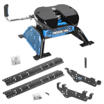 For 1999-2010 Ford F-250 Super Duty Custom Outboard Above Bed Rail Kit + Reese M5 20K Fifth Wheel (For 5'8 or Shorter Bed (Sidewinder Required), Except Cab & Chassis, w/o Factory Puck System Models) By Reese