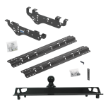 For 1999-2010 Ford F-250 Super Duty Custom Outboard Above Bed Rail Kit + 25K Pro Series Gooseneck Hitch (For 5'8 or Shorter Bed (Sidewinder Required), Except Cab & Chassis, w/o Factory Puck System Models) By Reese