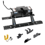 For 2014-2024 RAM 2500 Custom Outboard Above Bed Rail Kit + 16K Fifth Wheel + King Pin Lock (For 5'8 or Shorter Bed (Sidewinder Required), w/o Factory Puck System Models) By Reese