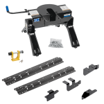 For 2014-2024 RAM 2500 Custom Outboard Above Bed Rail Kit + 20K Fifth Wheel + King Pin Lock (For 5'8 or Shorter Bed (Sidewinder Required), w/o Factory Puck System Models) By Reese