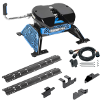 For 2014-2024 RAM 2500 Custom Outboard Above Bed Rail Kit + Reese M5 20K Fifth Wheel + In-Bed Wiring (For 5'8 or Shorter Bed (Sidewinder Required), w/o Factory Puck System Models) By Reese