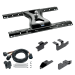 For 2014-2024 RAM 2500 Custom Outboard Above Bed Rail Kit + 25K Reese Gooseneck Hitch + In-Bed Wiring (For 5'8 or Shorter Bed (Sidewinder Required), w/o Factory Puck System Models) By Reese