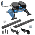 For 2011-2013 RAM 2500 Custom Outboard Above Bed Rail Kit + Reese M5 27K Fifth Wheel (For 5'8 or Shorter Bed (Sidewinder Required), w/o Factory Puck System Models) By Reese