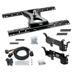 For 2003-2010 Dodge Ram 2500 Custom Outboard Above Bed Rail Kit + 25K Reese Gooseneck Hitch + In-Bed Wiring (For 5'8 or Shorter Bed (Sidewinder Required), w/o Factory Puck System Models) By Reese