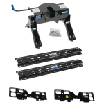 For 2019-2019 Chevrolet Silverado 1500 Custom Outboard Above Bed Rail Kit + 20K Fifth Wheel (For 5'8 or Shorter Bed (Sidewinder Required), (New Body Style), w/o Factory Puck System Models) By Reese