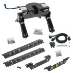 For 2011-2016 Ford F-450 Super Duty Custom Outboard Above Bed Rail Kit + 20K Fifth Wheel + In-Bed Wiring (For 5'8 or Shorter Bed (Sidewinder Required), Except Cab & Chassis, w/o Factory Puck System Models) By Reese