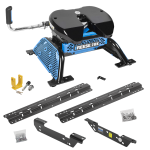 For 2011-2016 Ford F-450 Super Duty Custom Outboard Above Bed Rail Kit + Reese M5 20K Fifth Wheel + King Pin Lock (For 5'8 or Shorter Bed (Sidewinder Required), Except Cab & Chassis, w/o Factory Puck System Models) By Reese