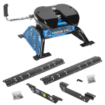 For 2011-2016 Ford F-450 Super Duty Custom Outboard Above Bed Rail Kit + Reese M5 27K Fifth Wheel (For 5'8 or Shorter Bed (Sidewinder Required), Except Cab & Chassis, w/o Factory Puck System Models) By Reese