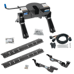 For 2017-2022 Ford F-450 Super Duty Custom Outboard Above Bed Rail Kit + 20K Fifth Wheel + In-Bed Wiring (For 5'8 or Shorter Bed (Sidewinder Required), Except Cab & Chassis, w/o Factory Puck System Models) By Reese