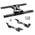 For 2017-2022 Ford F-450 Super Duty Custom Outboard Above Bed Rail Kit + 25K Reese Gooseneck Hitch (For 5'8 or Shorter Bed (Sidewinder Required), Except Cab & Chassis, w/o Factory Puck System Models) By Reese
