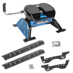 For 2023-2024 Ford F-550 Super Duty Custom Outboard Above Bed Rail Kit + Reese M5 20K Fifth Wheel (For 6-1/2' and 8 foot Bed, Except Cab & Chassis, w/o Factory Puck System Models) By Reese