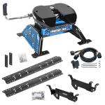 For 2013-2019 RAM 3500 Custom Outboard Above Bed Rail Kit + Reese M5 20K Fifth Wheel + In-Bed Wiring (For 6-1/2' and 8 foot Bed, Except w/RamBox Cargo Management System or Models w/Air Suspension, w/o Factory Puck System Models) By Reese