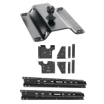 For 2020-2024 GMC Sierra 3500 HD Custom Outboard Above Bed Rail Kit + 25K Pro Series Gooseneck Hitch (For 5'8 or Shorter Bed (Sidewinder Required), w/o Factory Puck System Models) By Reese