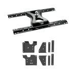 For 2020-2024 GMC Sierra 2500 HD Custom Outboard Above Bed Rail Kit + 25K Reese Gooseneck Hitch (For 5'8 or Shorter Bed (Sidewinder Required), w/o Factory Puck System Models) By Reese