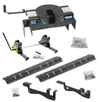 For 2015-2023 Ford F-150 Custom Outboard Above Bed Rail Kit + 20K Fifth Wheel + Square Slider (For 6-1/2' or Shorter Bed, Except Raptor or with Ride Height Sensors, w/o Factory Puck System Models) By Reese