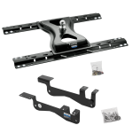 For 2015-2023 Ford F-150 Custom Outboard Above Bed Rail Kit + 25K Reese Gooseneck Hitch (For 6-1/2' and 8 foot Bed, Except Raptor or with Ride Height Sensors, w/o Factory Puck System Models) By Reese