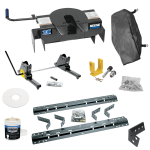 For 2003-2010 Dodge Ram 2500 Industry Standard Semi-Custom Above Bed Rail Kit + 20K Fifth Wheel + Square Slider + In-Bed Wiring + King Pin Lock + Base Rail Lock + 10" Lube Plate + Fifth Wheel Cover + Lube (For 6-1/2' or Shorter Bed, Except w/Overload