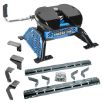 For 2013-2018 RAM 1500 Industry Standard Semi-Custom Above Bed Rail Kit + Reese M5 27K Fifth Wheel (For 6-1/2' and 8 foot Bed, Except w/Air Suspension or w/ECODiesel Engine, w/o Factory Puck System Models) By Reese