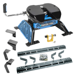 For 2019-2024 RAM 1500 Classic Industry Standard Semi-Custom Above Bed Rail Kit + Reese M5 27K Fifth Wheel + In-Bed Wiring + King Pin Lock (For 5'8 or Shorter Bed (Sidewinder Required), Except w/Air Suspension or w/ECODiesel Engine, w/o Factory Puck Syste