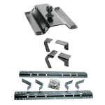 For 2019-2024 RAM 1500 Classic Industry Standard Semi-Custom Above Bed Rail Kit + 25K Pro Series Gooseneck Hitch (For 6-1/2' and 8 foot Bed, Except w/Air Suspension or w/ECODiesel Engine, w/o Factory Puck System Models) By Reese