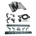 For 2013-2018 RAM 1500 Industry Standard Semi-Custom Above Bed Rail Kit + 25K Pro Series Gooseneck Hitch + In-Bed Wiring (For 5'8 or Shorter Bed (Sidewinder Required), Except w/Air Suspension or w/ECODiesel Engine, w/o Factory Puck System Models) By Reese