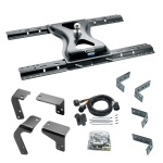 For 2019-2024 RAM 1500 Classic Industry Standard Semi-Custom Above Bed Rail Kit + 25K Reese Gooseneck Hitch + In-Bed Wiring (For 6-1/2' and 8 foot Bed, Except w/Air Suspension or w/ECODiesel Engine, w/o Factory Puck System Models) By Reese