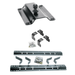 For 2004-2014 Ford F-150 Industry Standard Semi-Custom Above Bed Rail Kit + 25K Pro Series Gooseneck Hitch (For 6-1/2' and 8 foot Bed, w/o Factory Puck System Models) By Reese