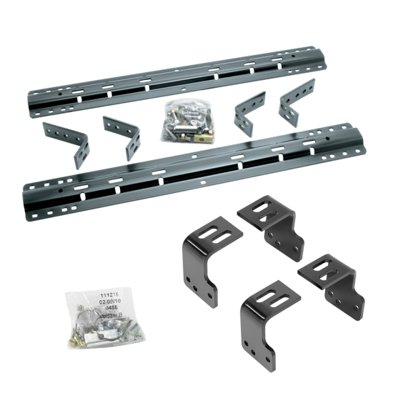 For 2004-2014 Ford F-150 Industry Standard Semi-Custom Above Bed Rail Kit (For 6-1/2' and 8 foot Bed, w/o Factory Puck System Models) By Reese