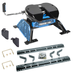 For 2013-2024 RAM 3500 Industry Standard Semi-Custom Above Bed Rail Kit + Reese M5 20K Fifth Wheel (For 5'8 or Shorter Bed (Sidewinder Required), w/o Factory Puck System Models) By Reese