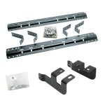 For 2014-2024 RAM 2500 Industry Standard Semi-Custom Above Bed Rail Kit (For 5'8 or Shorter Bed (Sidewinder Required), w/o Factory Puck System Models) By Reese