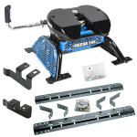 For 2014-2024 RAM 2500 Industry Standard Semi-Custom Above Bed Rail Kit + Reese M5 20K Fifth Wheel (For 5'8 or Shorter Bed (Sidewinder Required), w/o Factory Puck System Models) By Reese