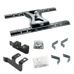 For 2014-2024 RAM 2500 Industry Standard Semi-Custom Above Bed Rail Kit + 25K Reese Gooseneck Hitch (For 6-1/2' and 8 foot Bed, w/o Factory Puck System Models) By Reese