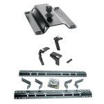 For 2014-2018 RAM 1500 Industry Standard Semi-Custom Above Bed Rail Kit + 25K Pro Series Gooseneck Hitch (For 5'8 or Shorter Bed (Sidewinder Required), Except w/Air Suspension, w/o Factory Puck System Models) By Reese