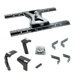 For 2019-2024 RAM 1500 Classic Industry Standard Semi-Custom Above Bed Rail Kit + 25K Reese Gooseneck Hitch (For 5'8 or Shorter Bed (Sidewinder Required), Except w/Air Suspension, w/o Factory Puck System Models) By Reese