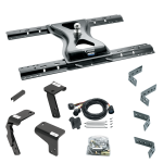 For 2019-2024 RAM 1500 Classic Industry Standard Semi-Custom Above Bed Rail Kit + 25K Reese Gooseneck Hitch + In-Bed Wiring (For 5'8 or Shorter Bed (Sidewinder Required), Except w/Air Suspension, w/o Factory Puck System Models) By Reese