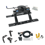 For 2019-2024 RAM 1500 Classic Industry Standard Semi-Custom Above Bed Rail Kit + 20K Fifth Wheel + In-Bed Wiring + King Pin Lock (For 5'8 or Shorter Bed (Sidewinder Required), Except w/Air Suspension, w/o Factory Puck System Models) By Reese