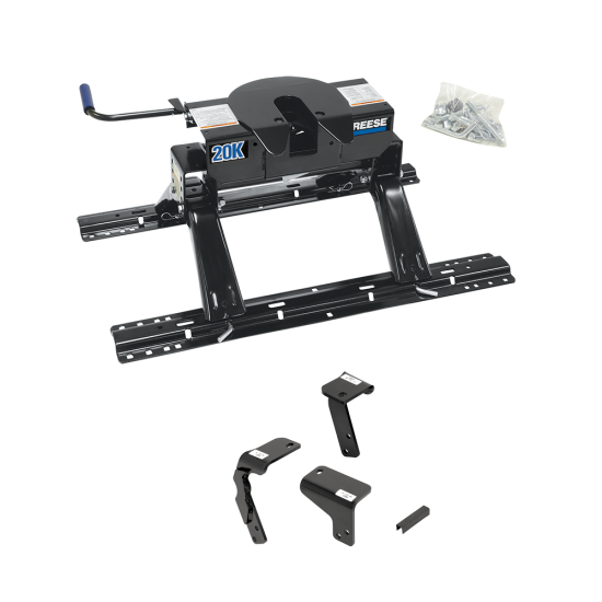 For 2019-2024 RAM 1500 Classic Industry Standard Semi-Custom Above Bed Rail Kit + 20K Fifth Wheel (For 5'8 or Shorter Bed (Sidewinder Required), Except w/Air Suspension, w/o Factory Puck System Models) By Reese